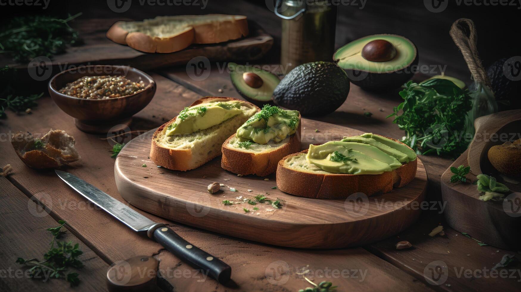 Avocado toast aesthetic photo