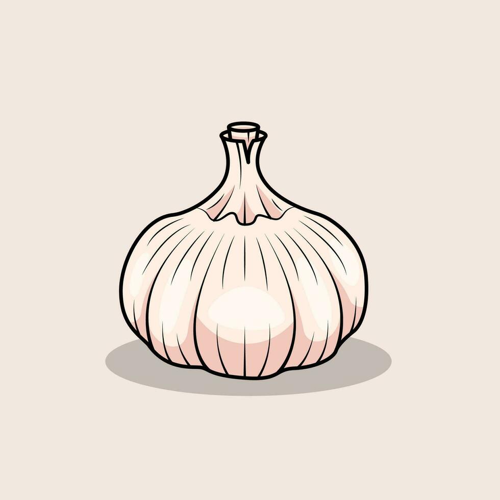 The Illustration of Garlic vector