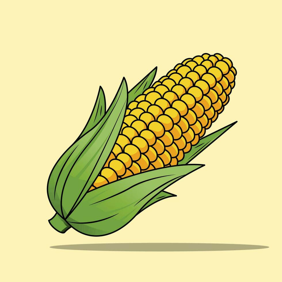Illustration Of Corn
 The Illustration of Corn Vector Art at Vecteezy