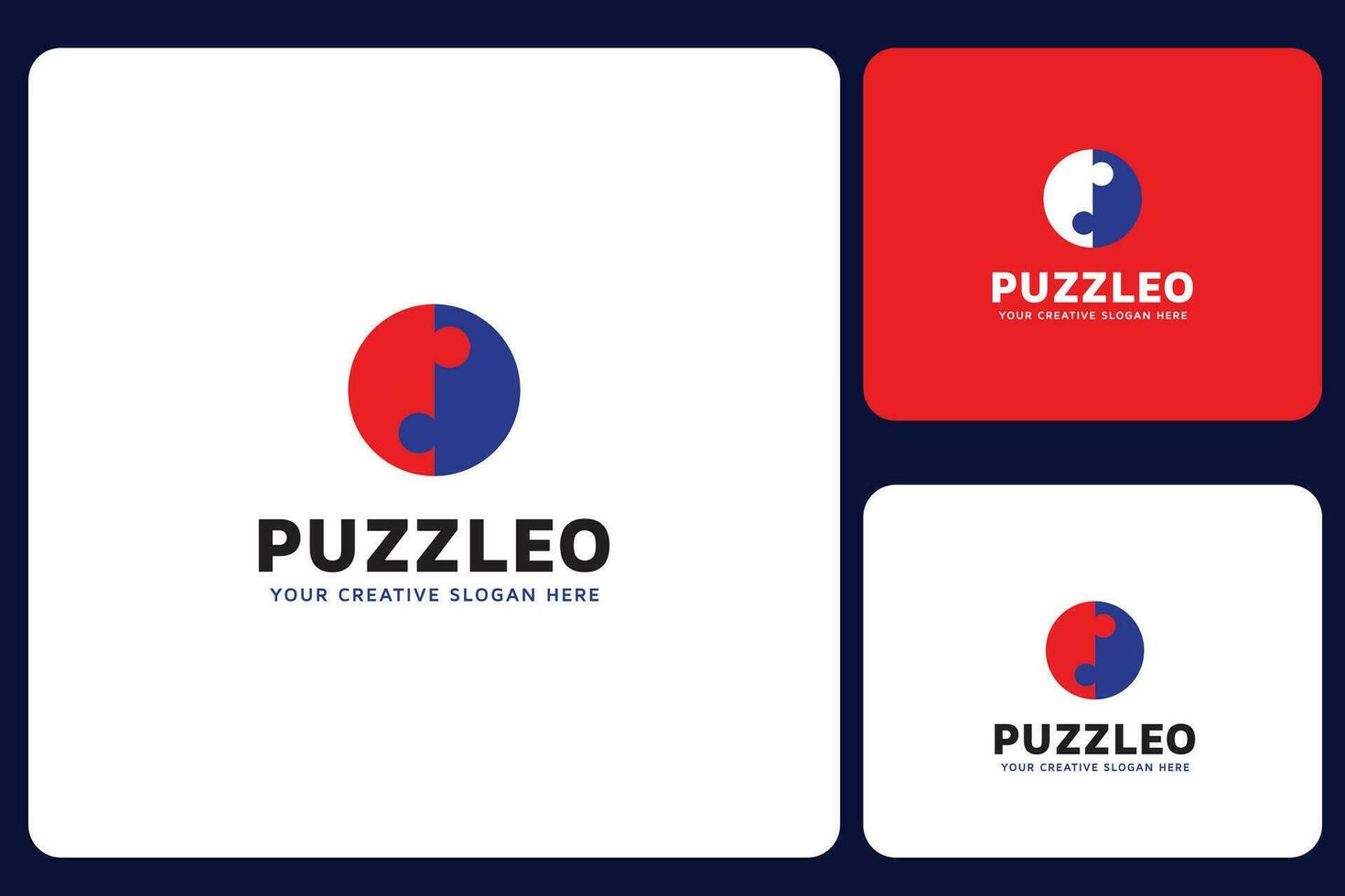 Puzzle Symbol Logo Design Template vector