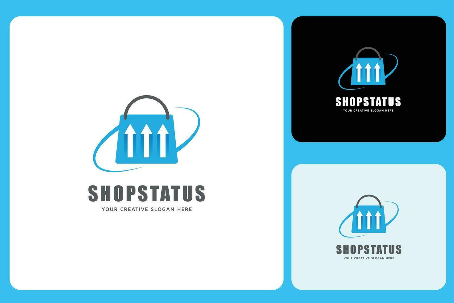 Shop Status Logo Design Template vector
