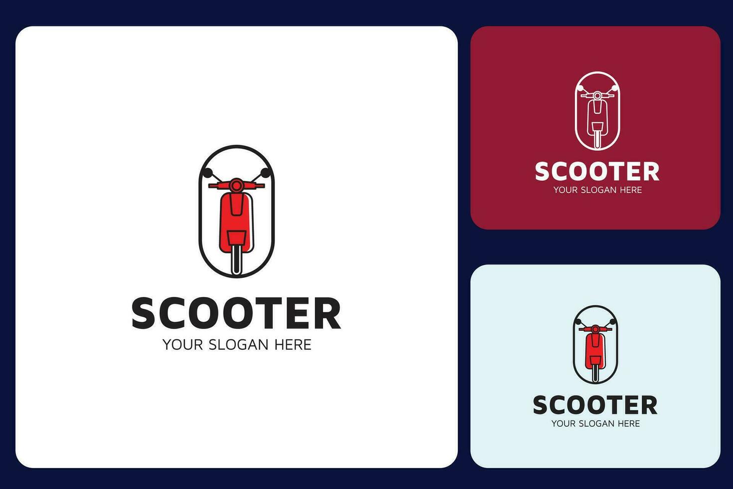 Scooter Logo Design Template vector