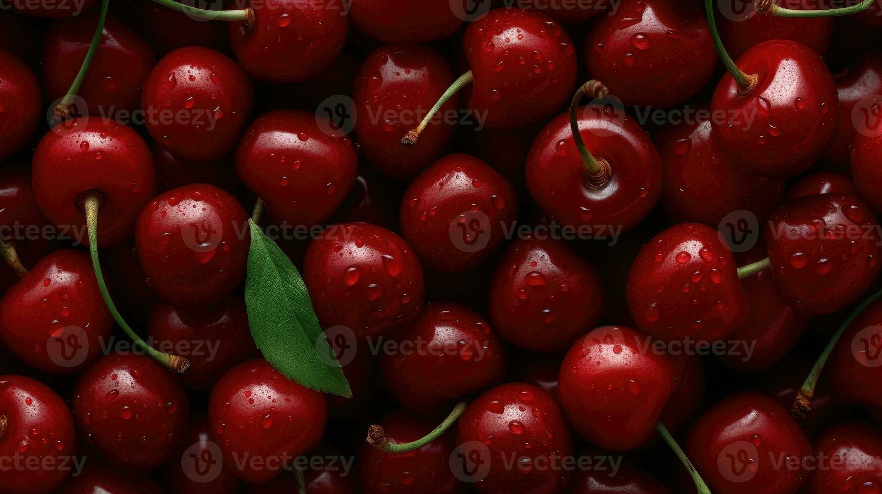 Cherrys background AI Generated photo