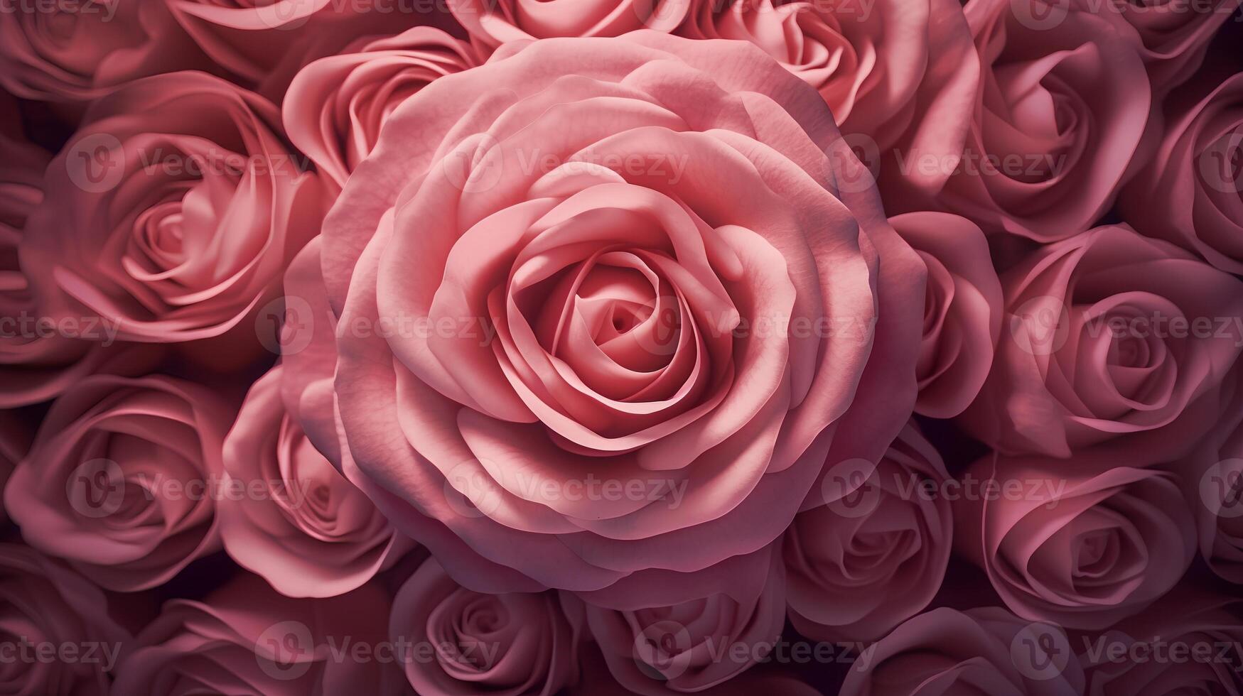 Pink Rose background AI Generated photo