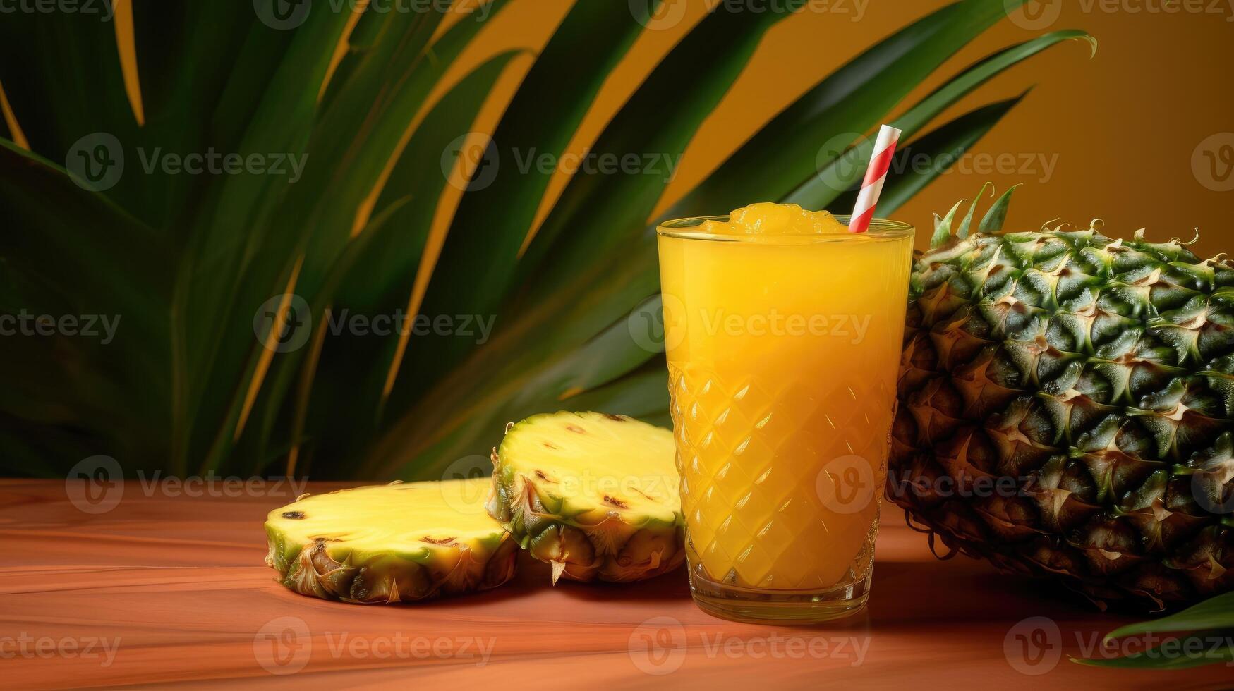 Pineapple juice AI Generated photo