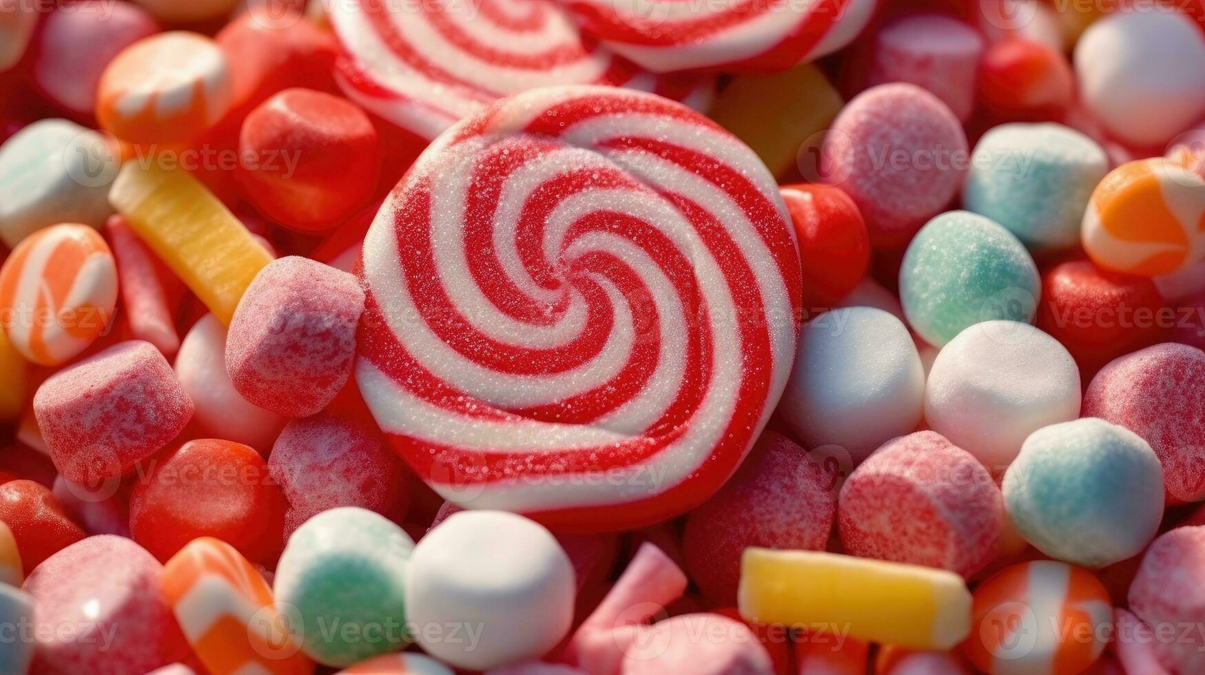 Candies background AI Generated photo