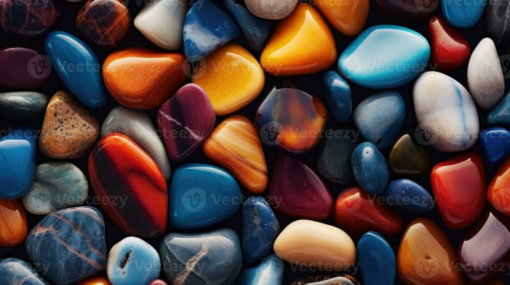 Colorful rocks background AI Generated photo