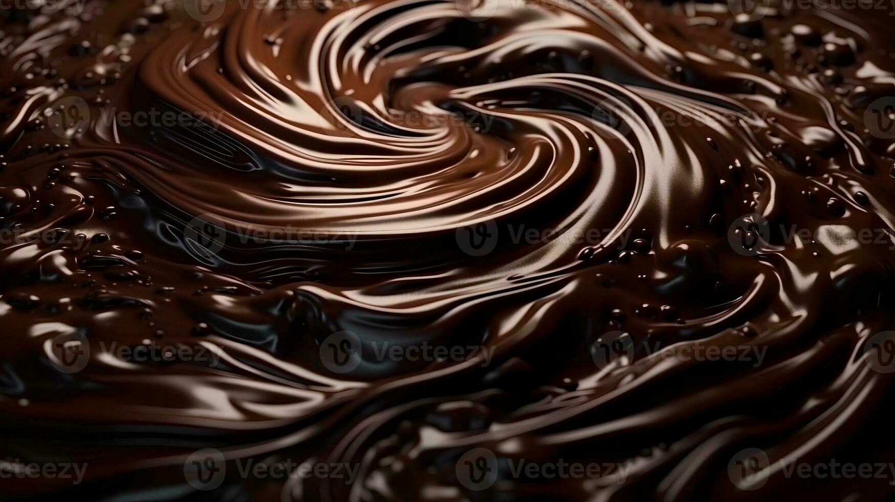 Melted Chocolate Background AI Generated photo