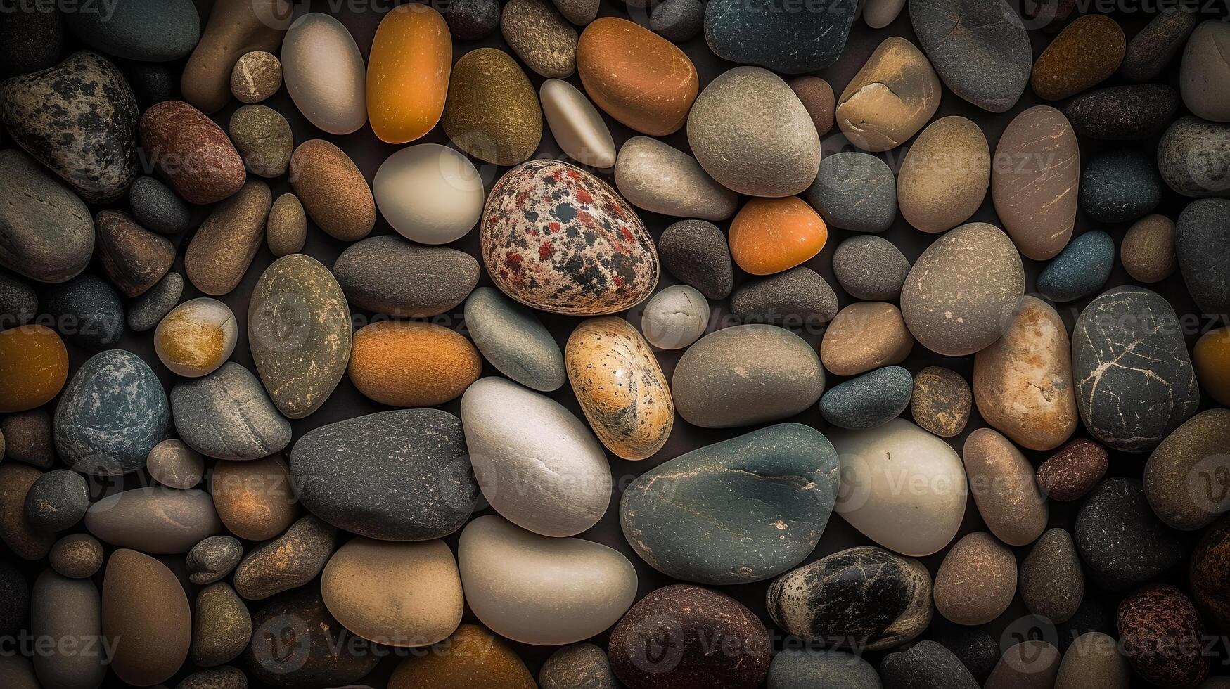 Guijarro piedras antecedentes ai generado foto