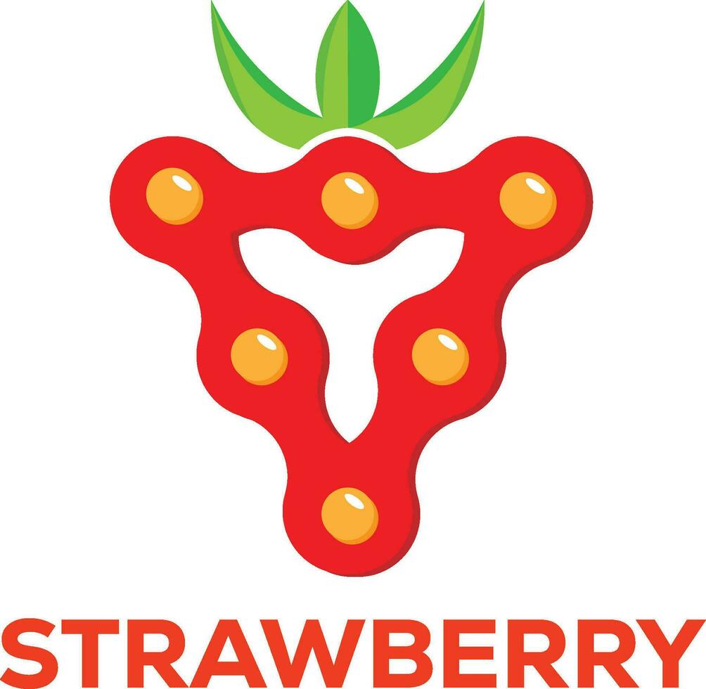 Strawberry Logo Template vector