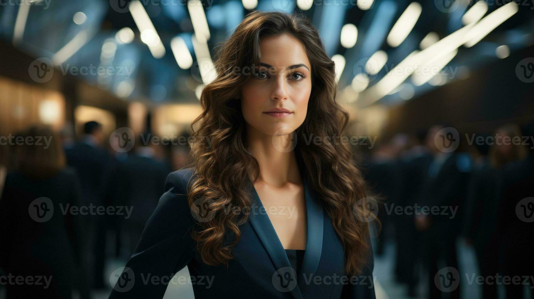 A woman in a suit AI Generated photo