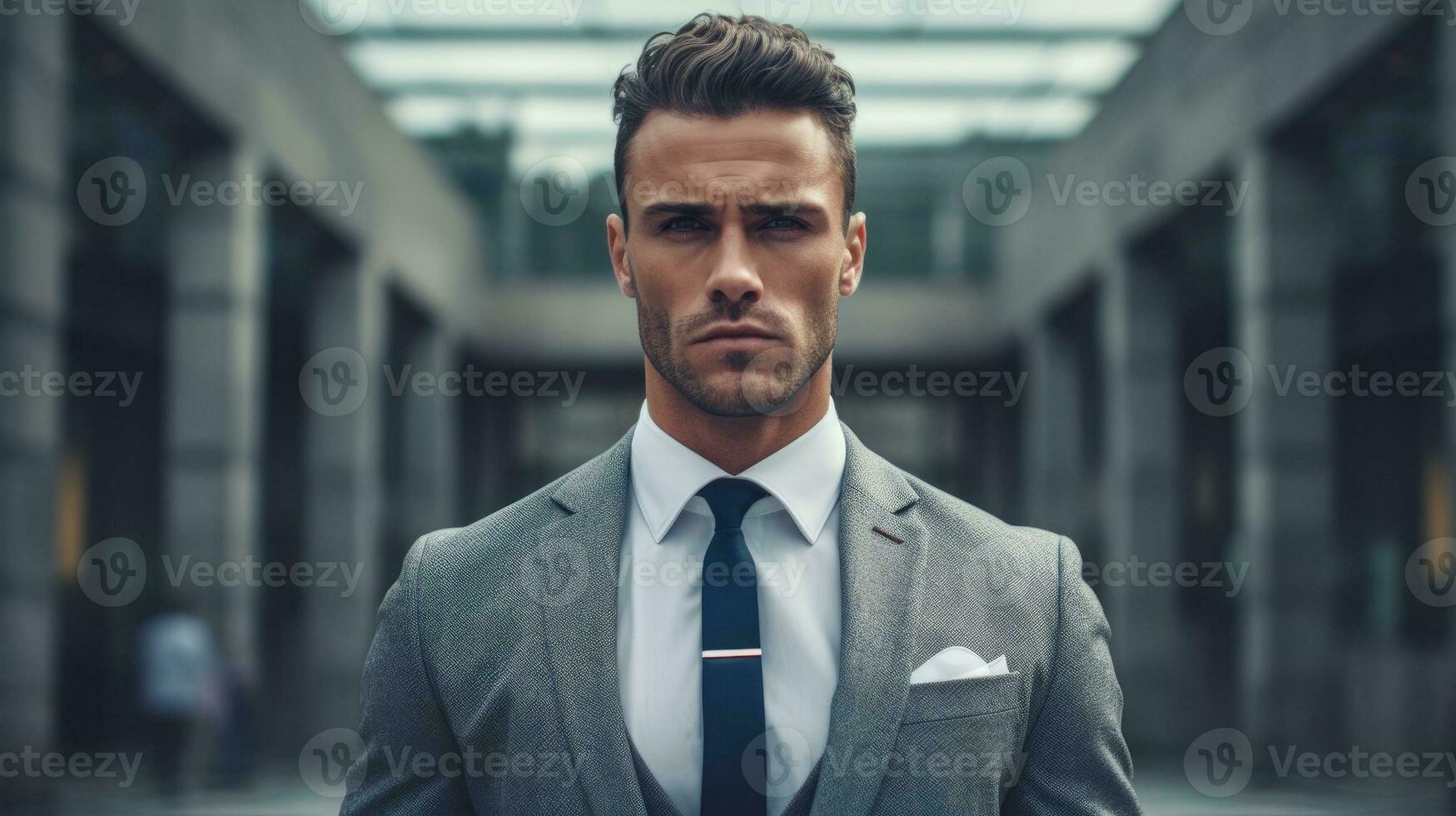 A man in a suit AI Generated photo