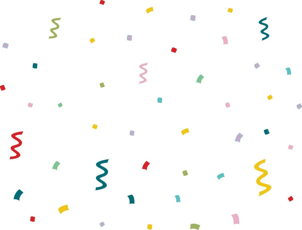 Colorful confetti illustration vector