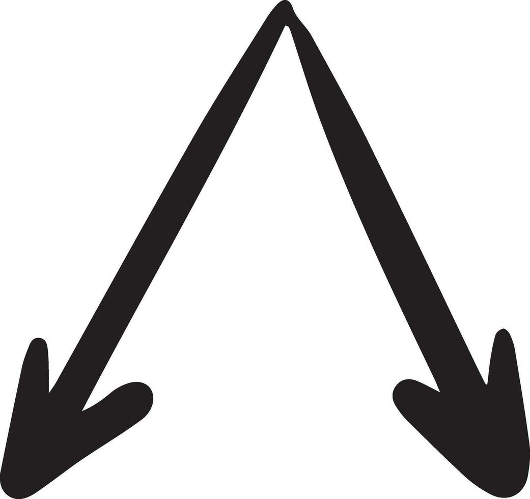 Black arrow illustration vector