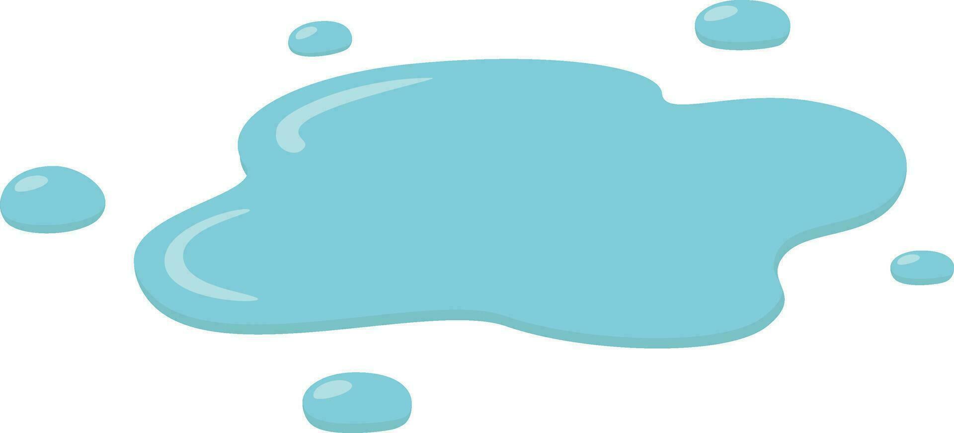 Puddle, liquid illustration vector