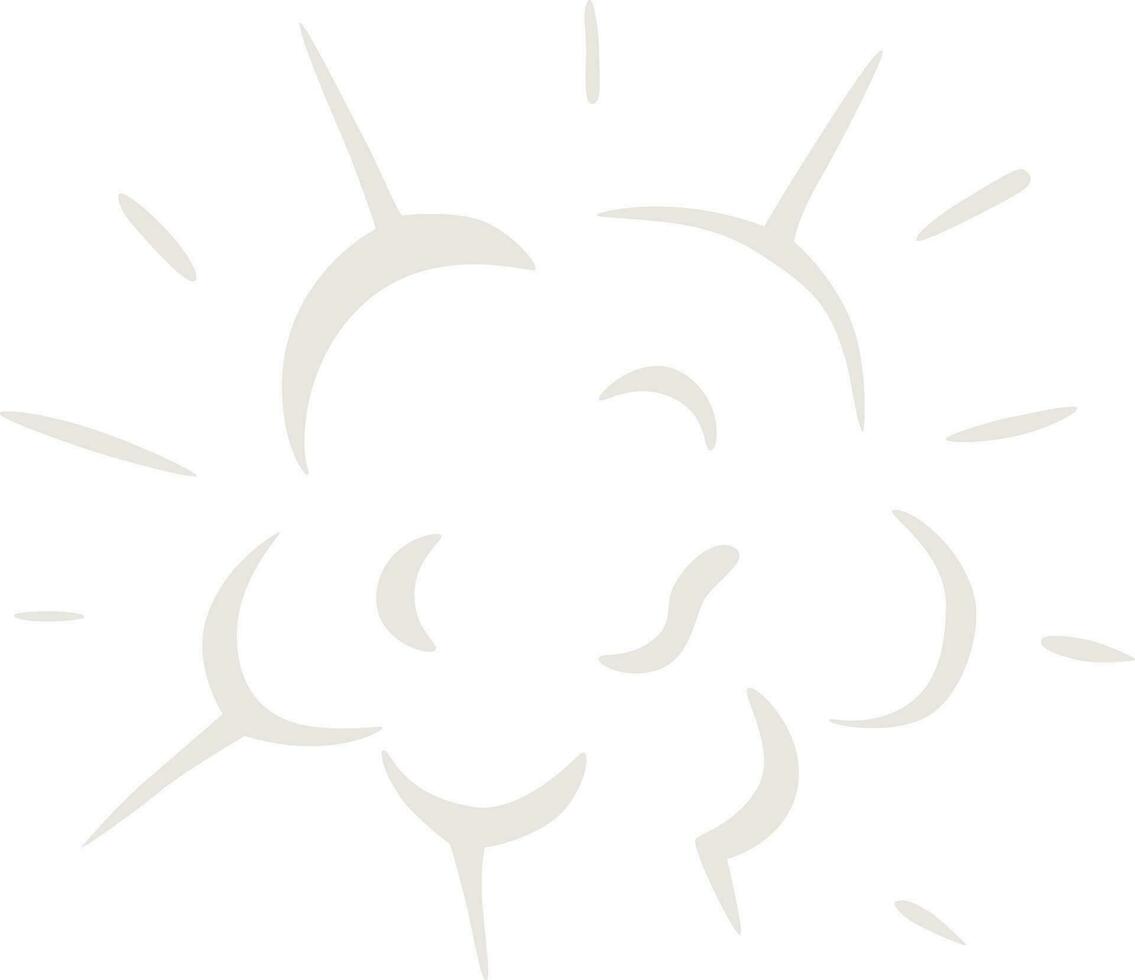 Cartoon explosion, steam clouds, puff, mist, fog, watery vapour. Special effect. vector