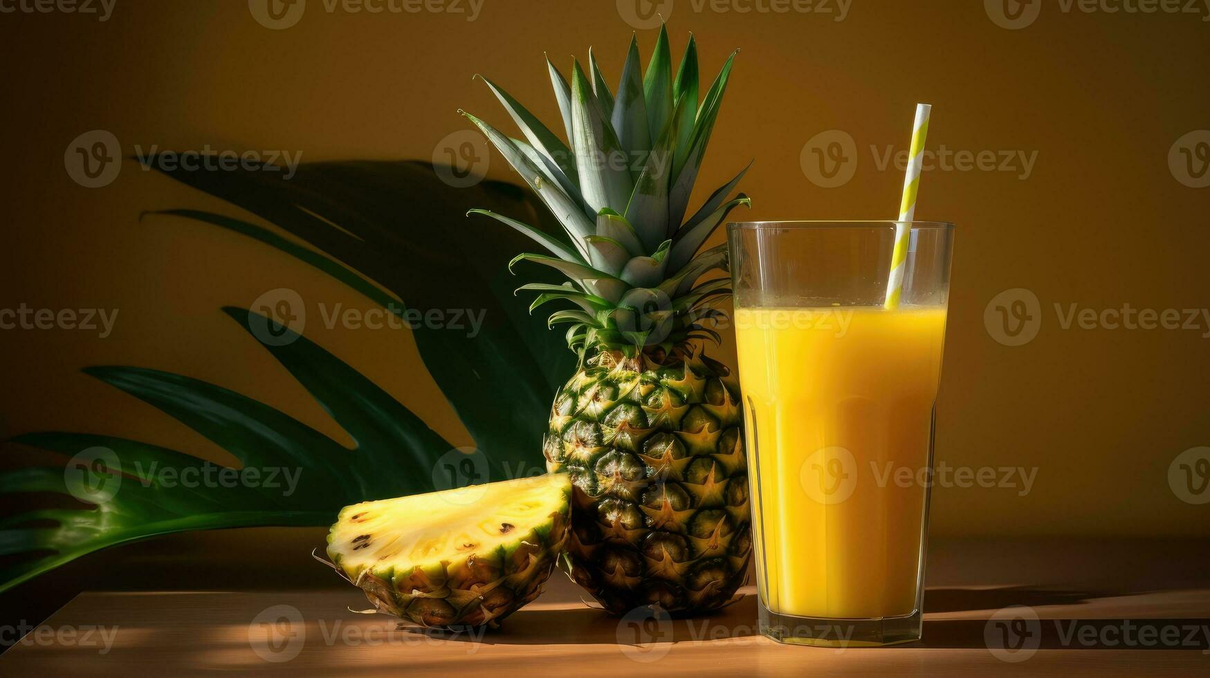 Pineapple juice AI Generated photo