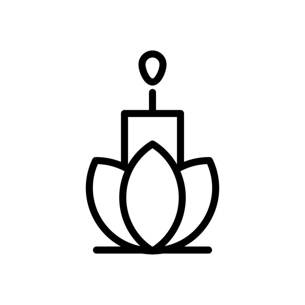 spa icon line style vector