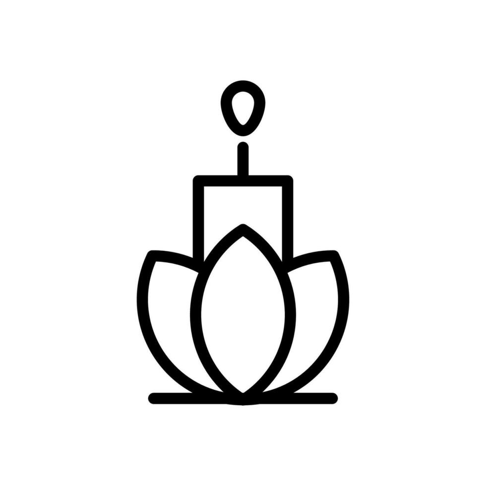 spa icon line style vector