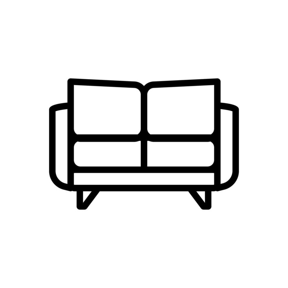 sofa icon line style vector