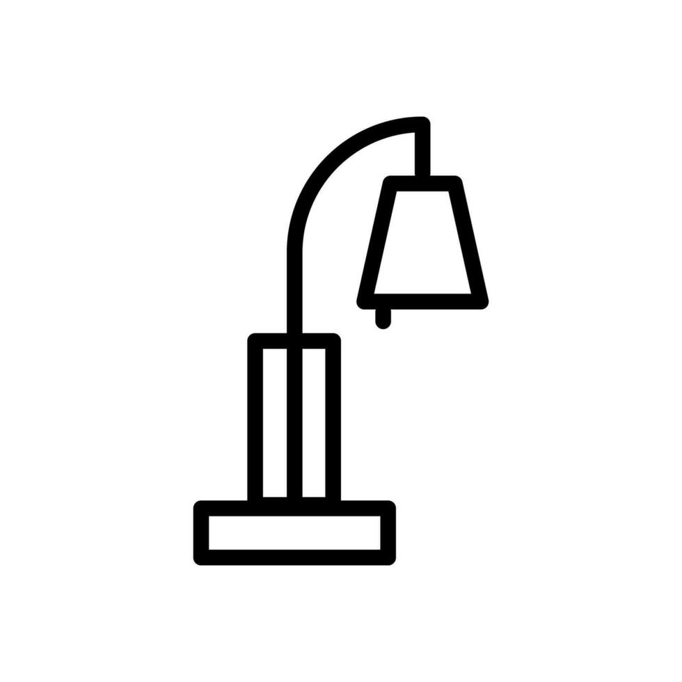 bedroom lamp icon line style vector