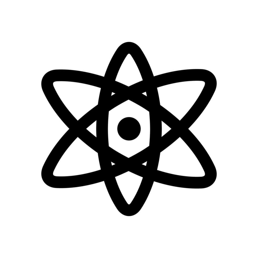 atom icon design element vector