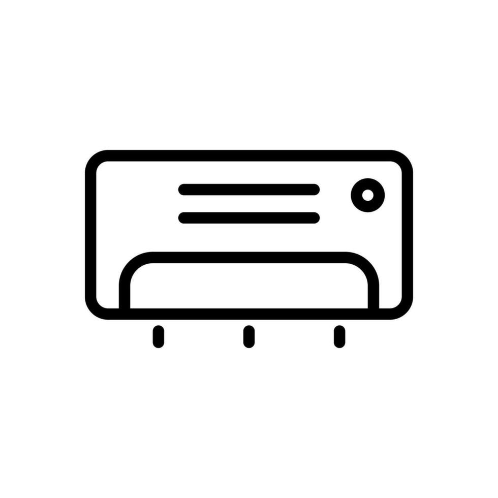 air conditioner icon line style vector