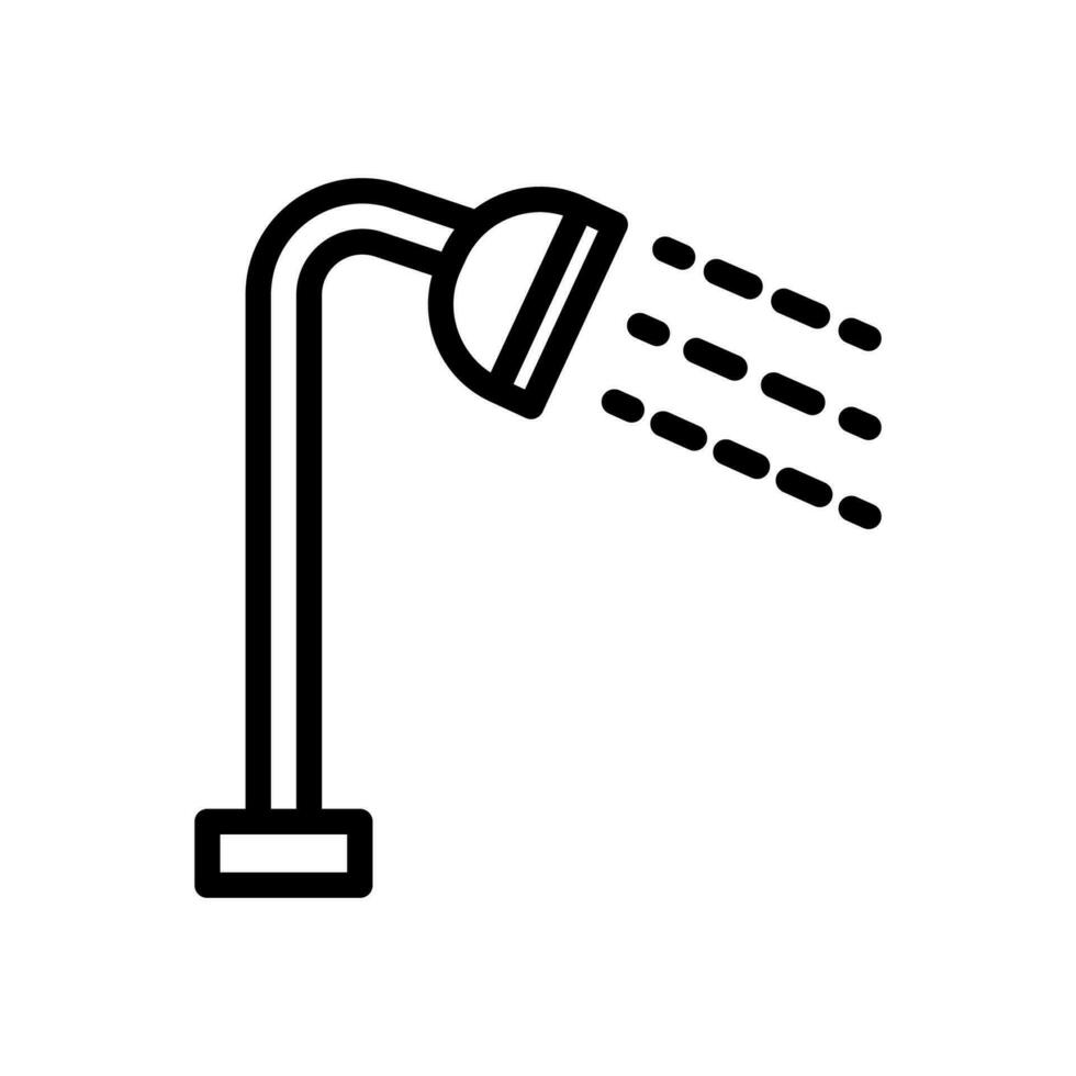 shower icon line style vector