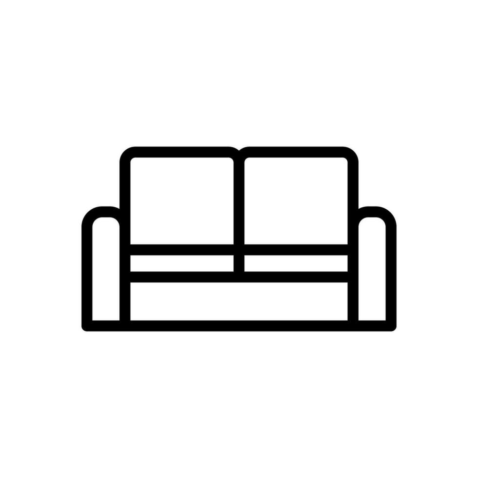 sofa icon line style vector