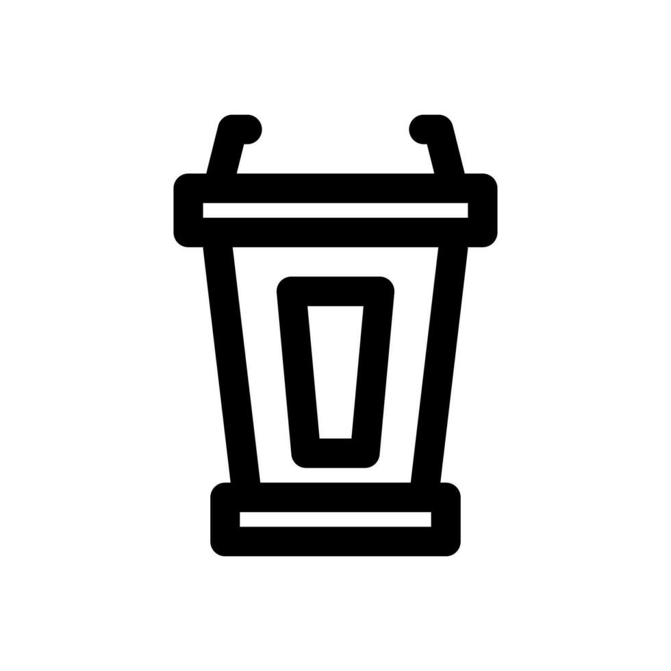 podium presenter speaker icon vector