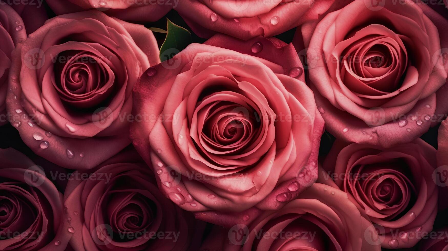 Pink Rose background AI Generated photo