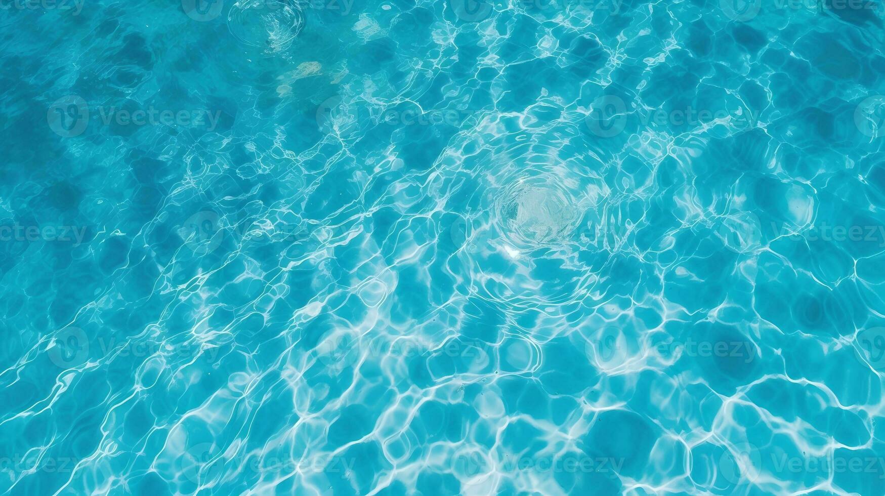 Blue Bright Water Surface AI Generated photo