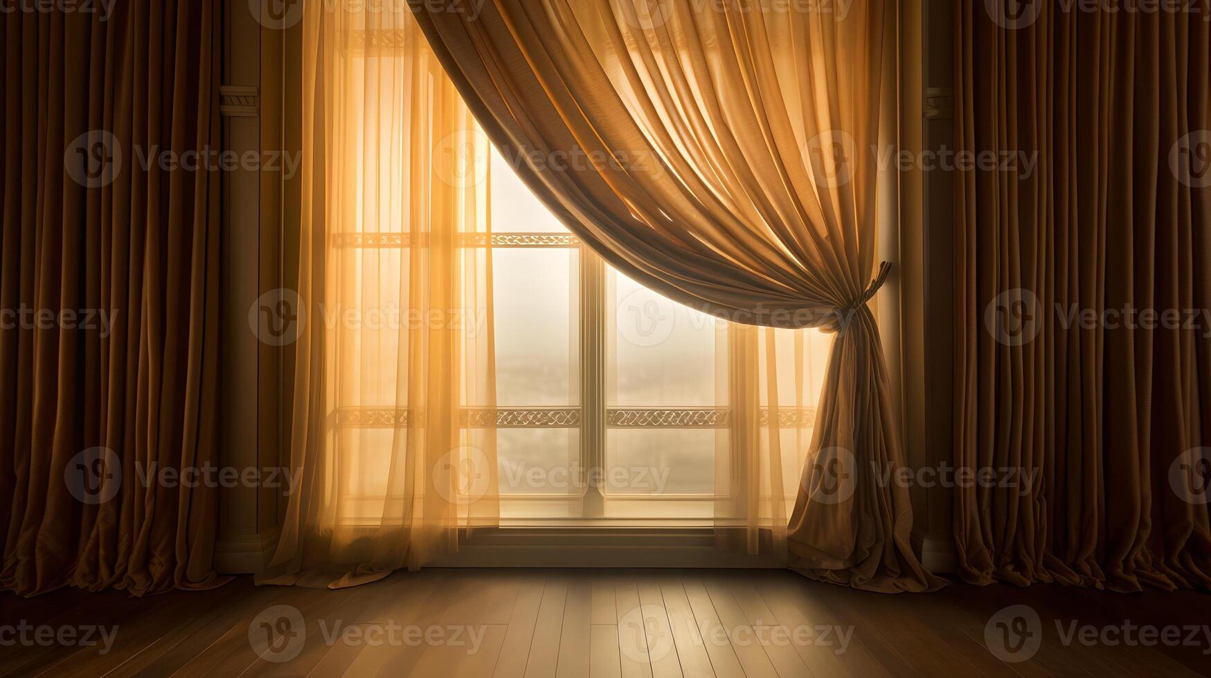 Window Curtains aesthetic photo