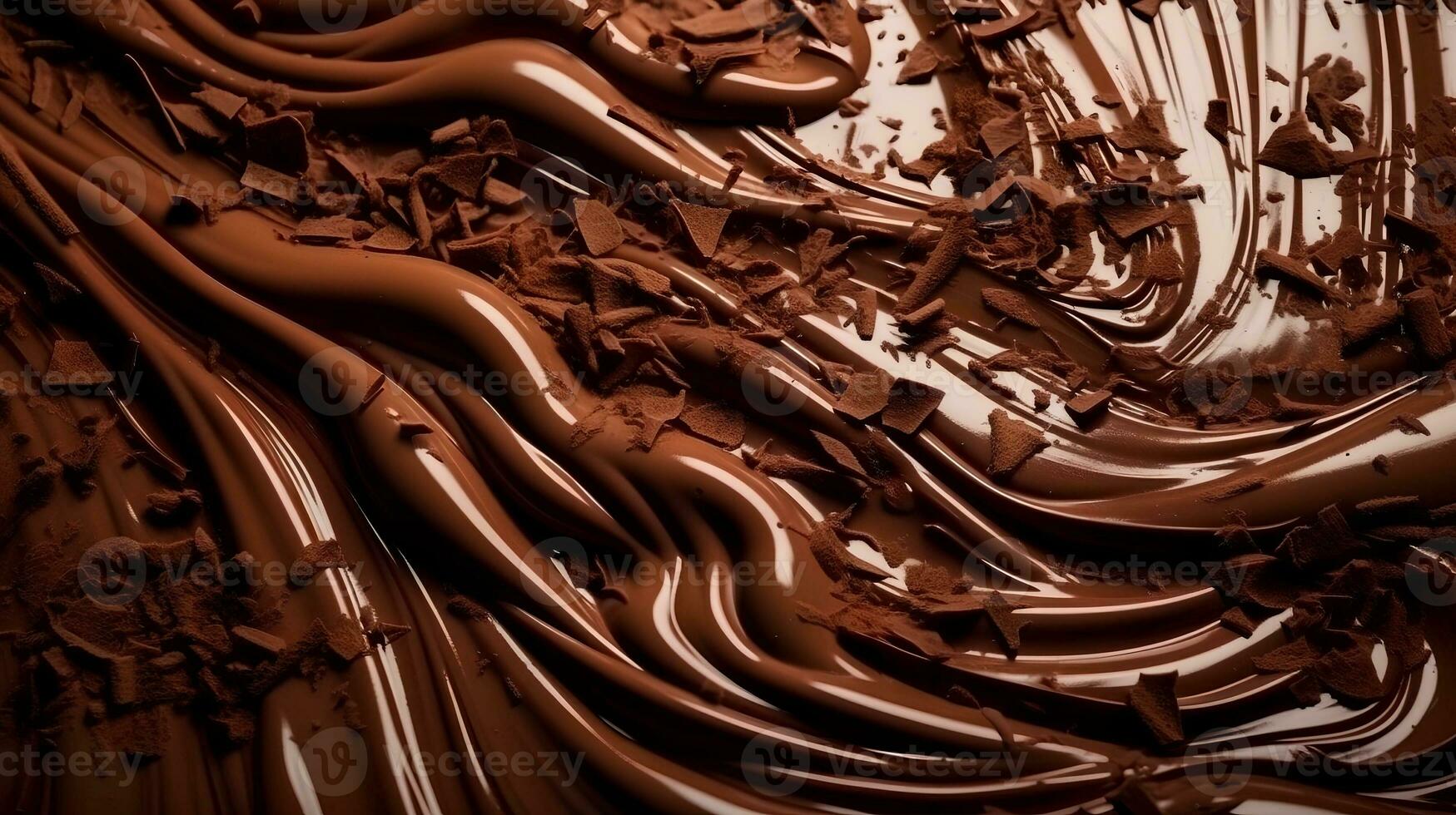 Melted Chocolate Background AI Generated photo