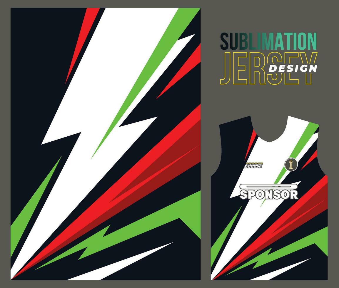 Vector jersey sports design for racing cycling football gaming motocross