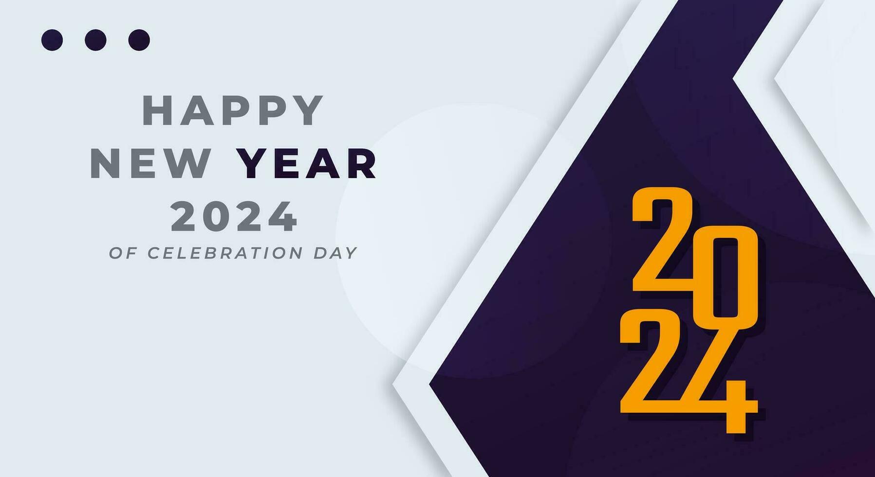 Happy New Year 2024 Celebration Vector Design Illustration for Background, Poster, Banner, Advertising, Greeting Card