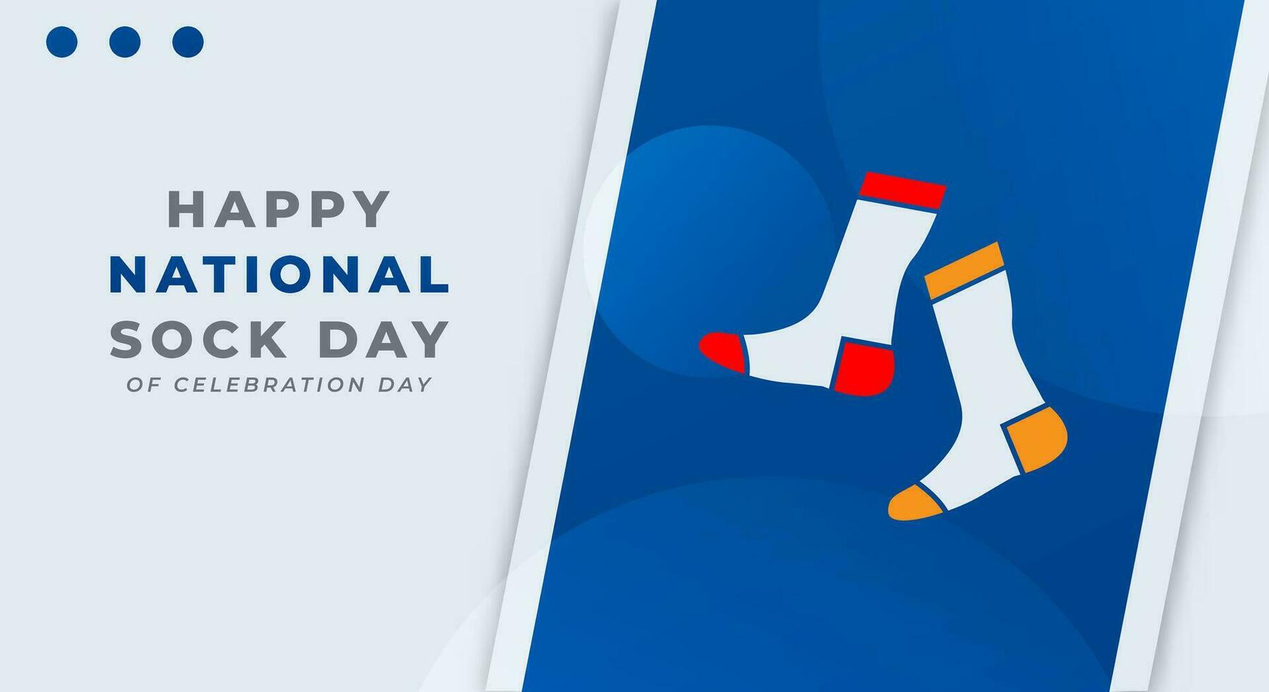 National Sock Day Celebration Vector Design Illustration for Background