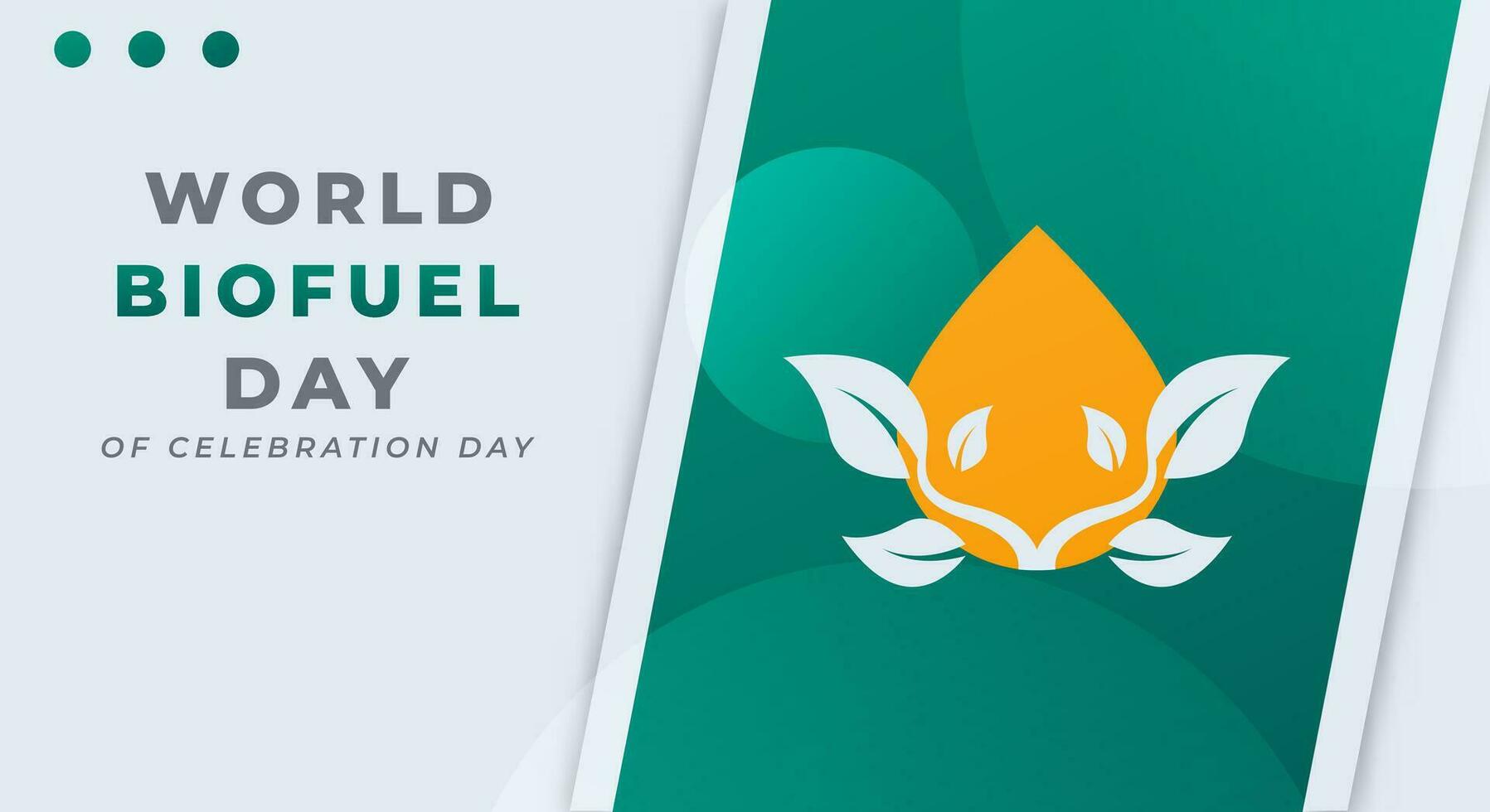 World Biofuel Day Celebration Vector Design Illustration for Background, Poster, Banner, Advertising, Greeting Card