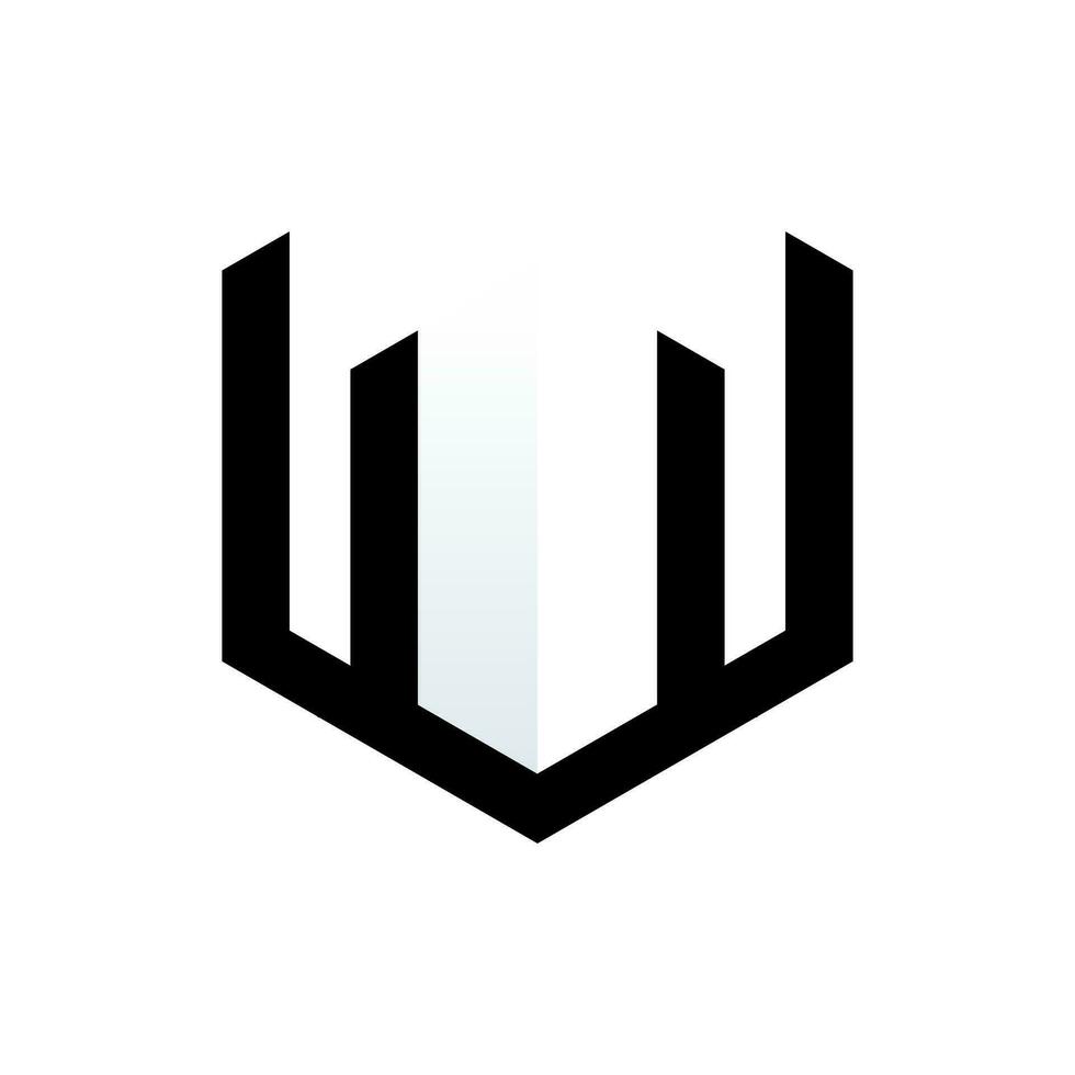 letter v shape logo design vector