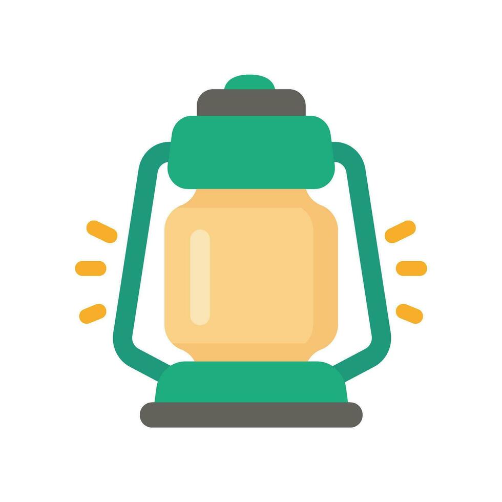 lantern icon trekking equipment Activities to set up tents for relaxation during the holidays vector