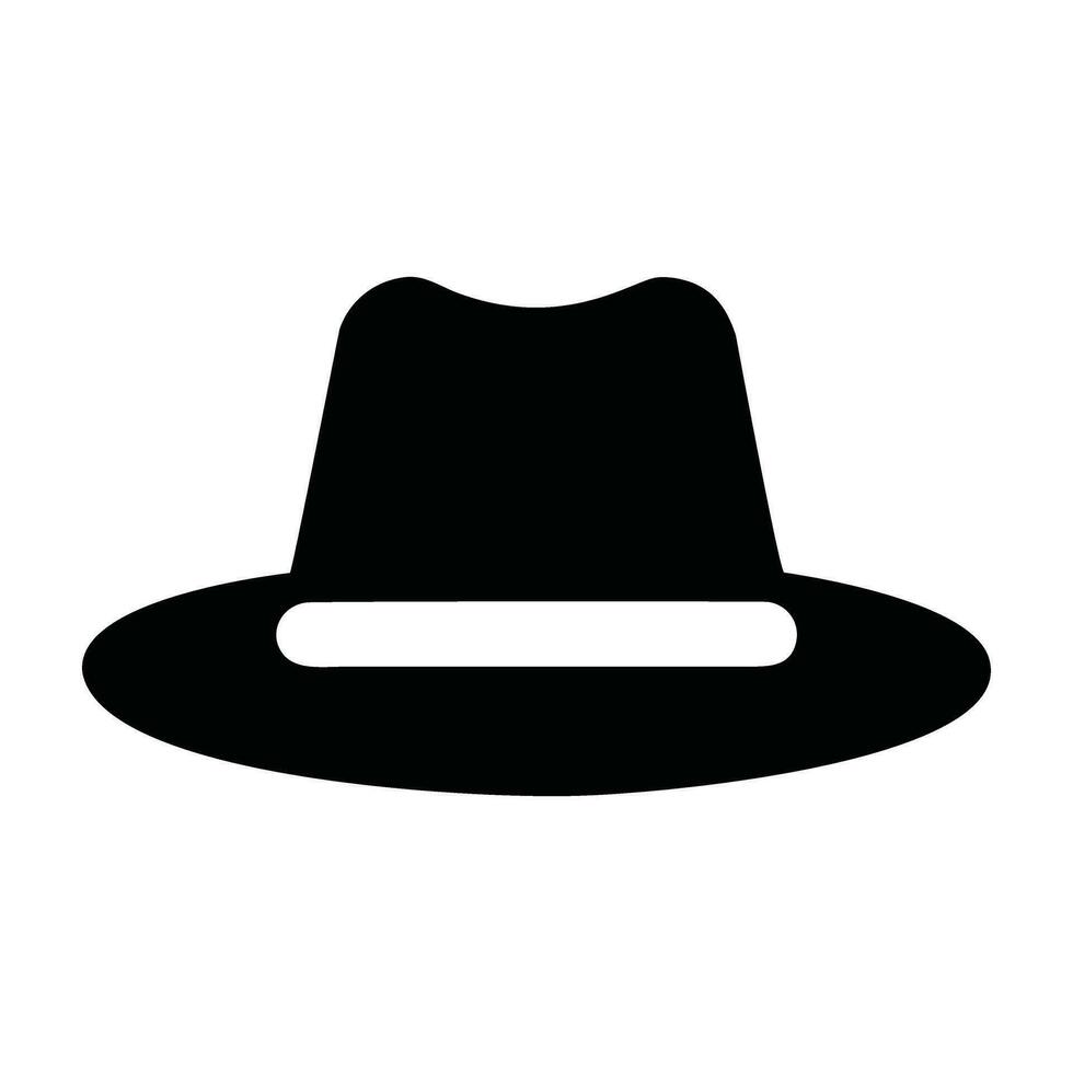 minimalista mujer sombrero icono pictograma estilo vector imagen