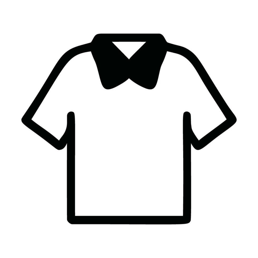 Minimalist Shirt Icon Pictogram Style Vector Image