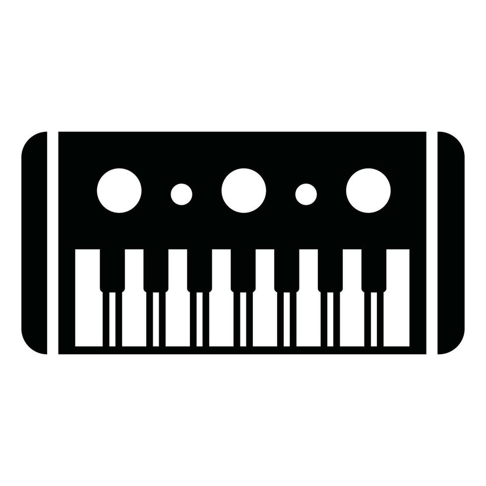 grandioso piano icono silueta vector