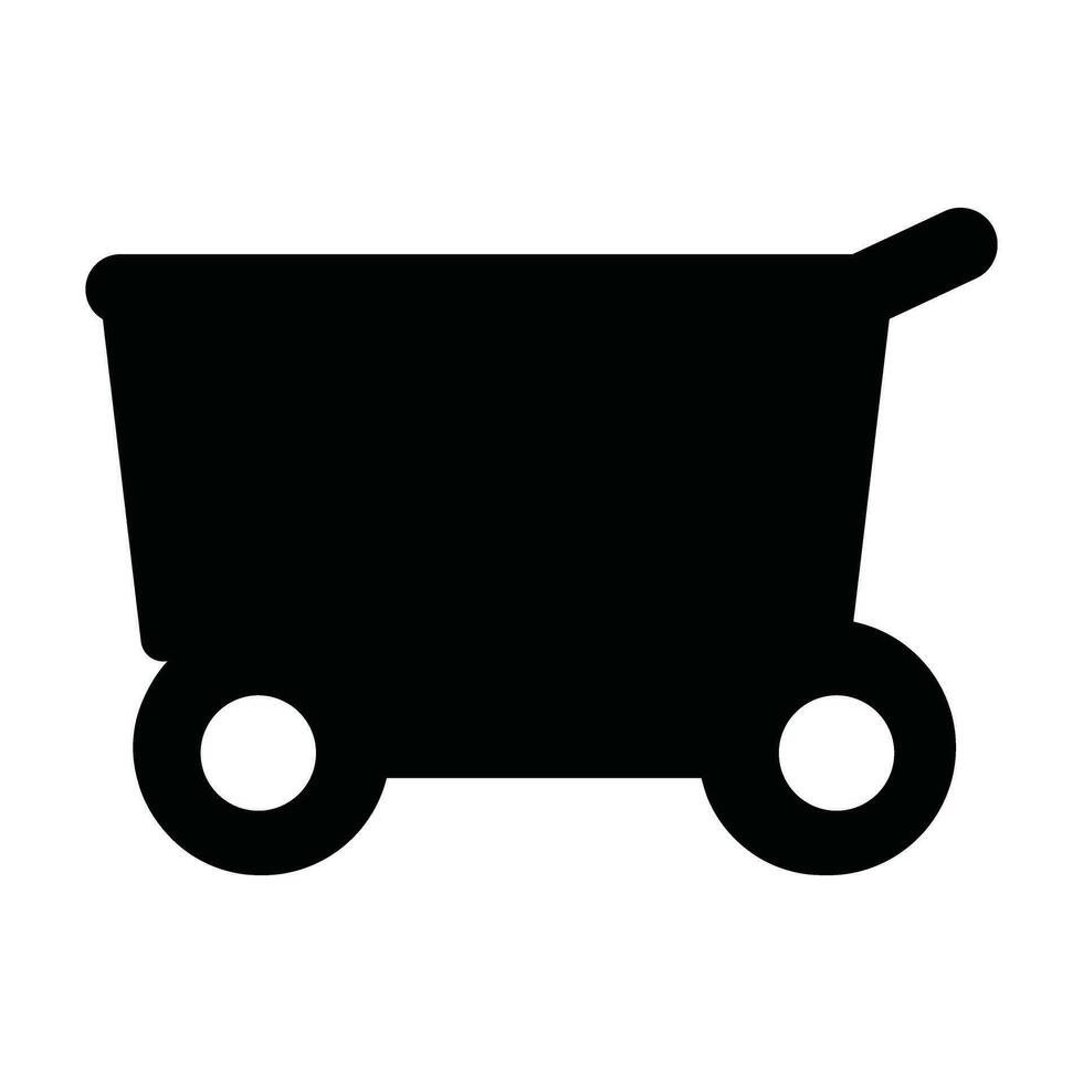 Wagon Icon Silhouette vector