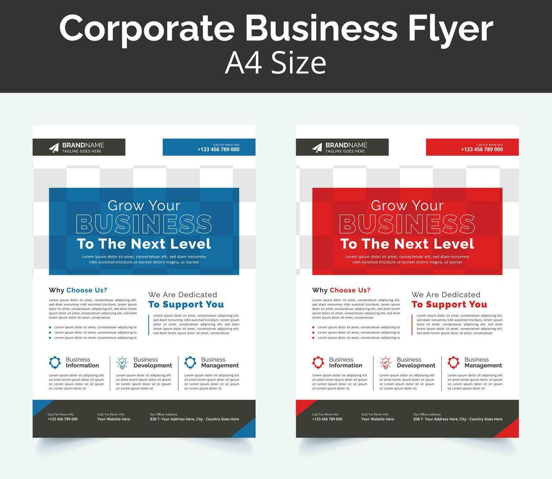 Corporate business flyer poster pamphlet brochure cover template design with red color on a4 paper size. For marketing, business proposal, promotion, advertise, publication, cover page vector