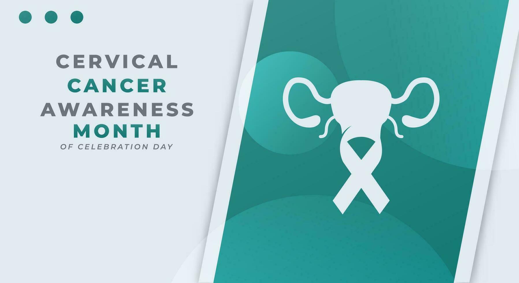 Cervical Cancer Awareness Month Celebration Vector Design Illustration for Background, Poster, Banner, Advertising, Greeting Card