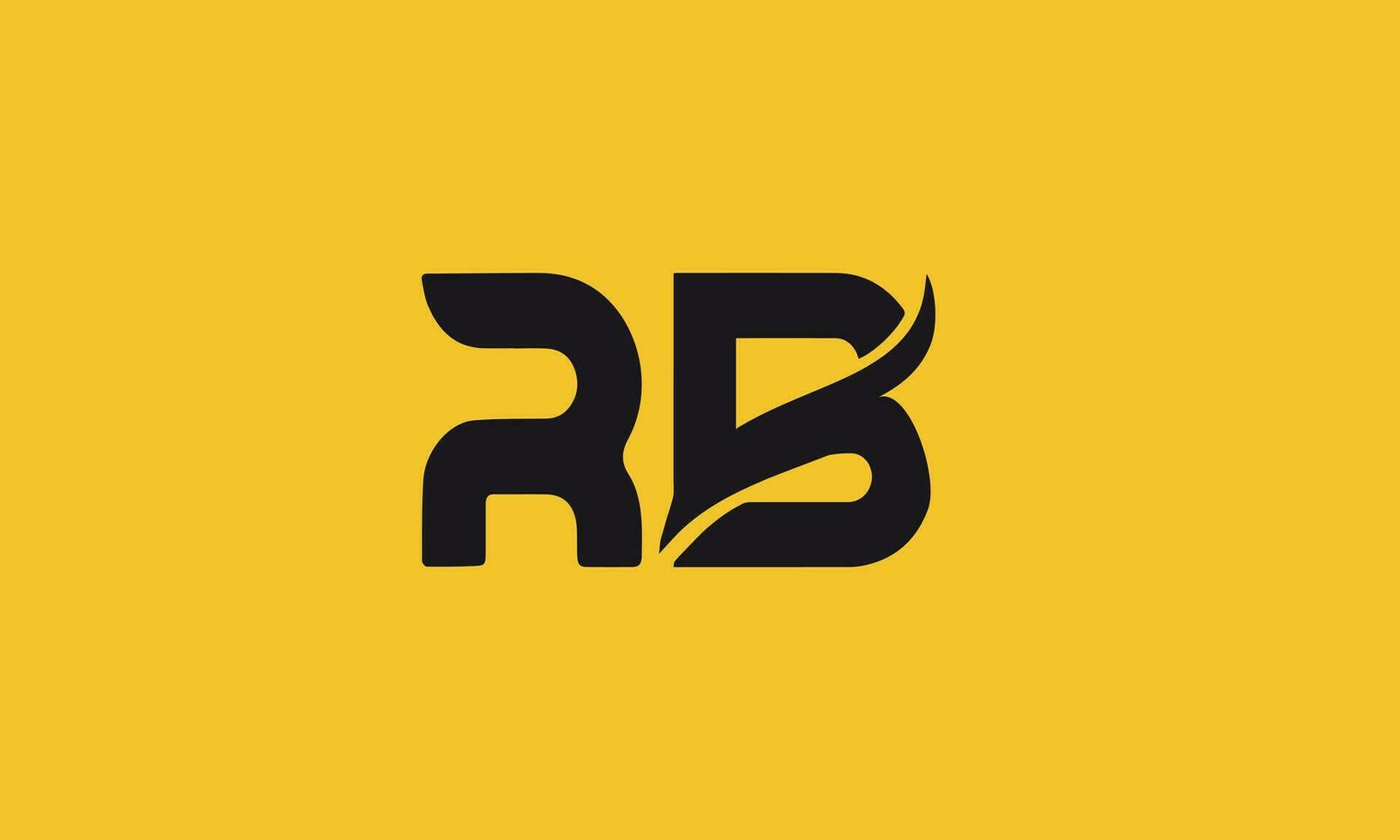 BR or RB logo and icon designs vector