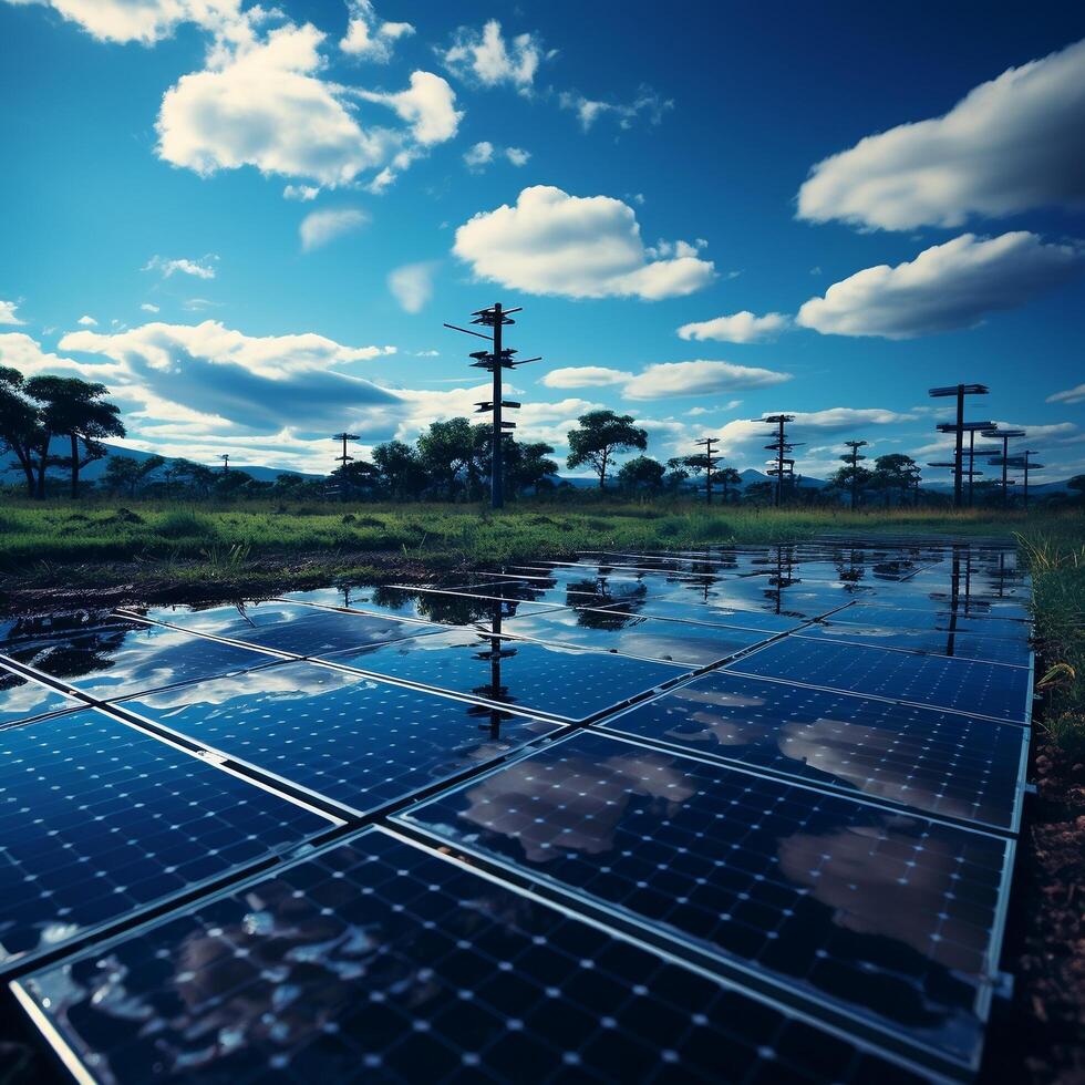 Solar Panel Background Photo