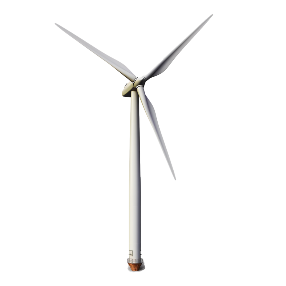 viento turbina generativo ai png