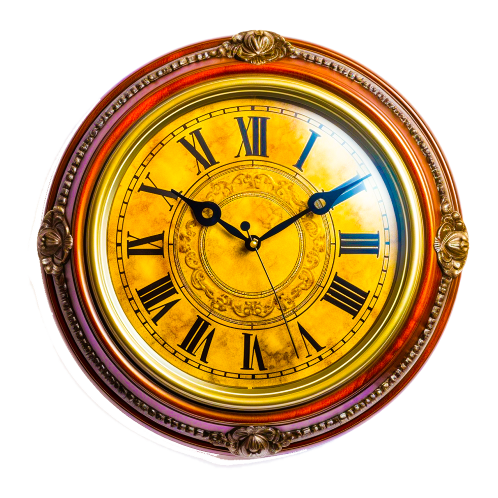 beautiful old clock Generative Ai png